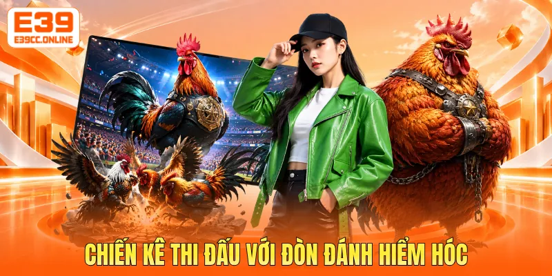 Chiến kê thi đấu với đòn đánh hiểm hóc