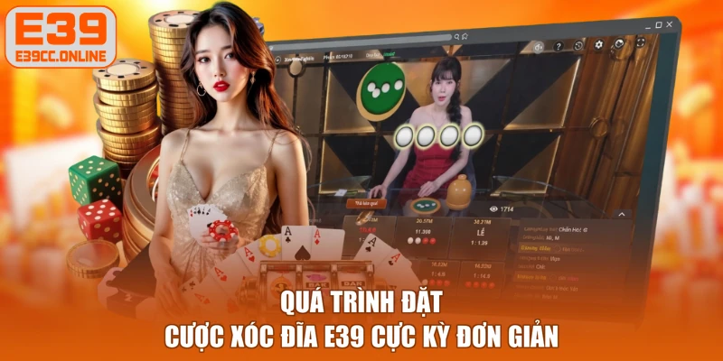 Quá trình đặt cược xóc đĩa E39 cực kỳ đơn giản